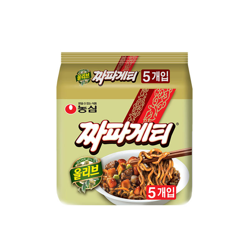 韩国农心NongShim 橄榄油炸酱面 140g*5连包【保税速达】含税