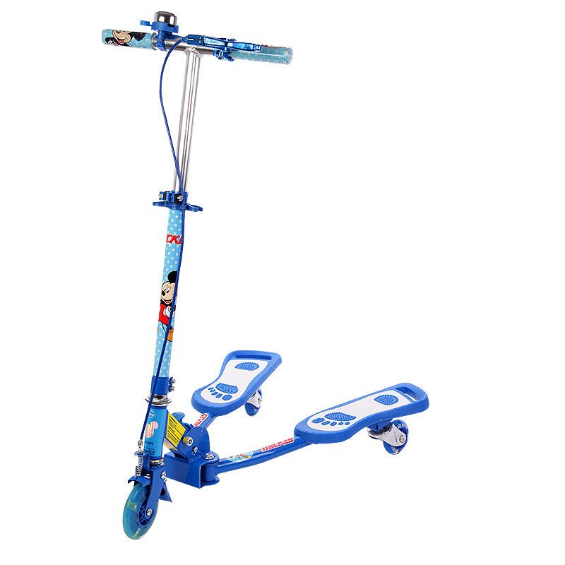 Disney/迪士尼卡通儿童蛙式车双踏板三轮脚踏滑板车