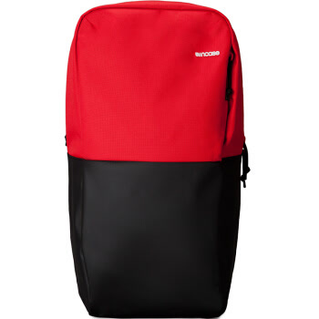 美国INCASE Staple双肩包电脑包笔记本背包 男女学生休闲书包 CL55547 红色/黑色