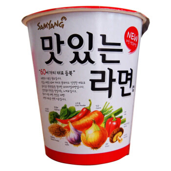 【京东超市】韩国进口 三养（SAMYANG）方便面拉面 香辣蔬菜杯面 泡面 65g