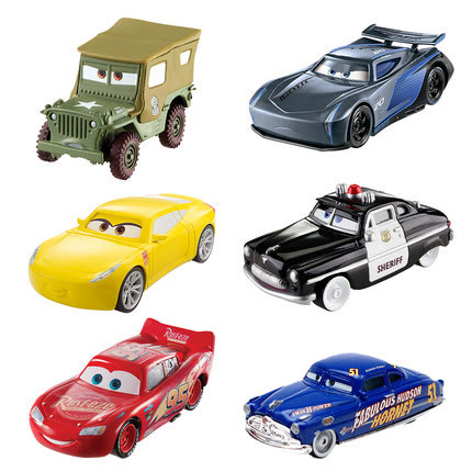 美泰赛车总动员3 CARS基础车闪电麦坤爆杰克逊FGL46 玩具塑料赛车