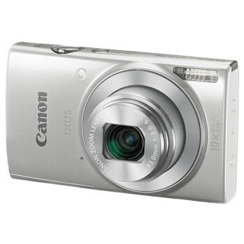 佳能（Canon）IXUS 190 数码相机 （2000万像素 10倍光学变焦 24mm超广角 支持Wi-Fi和NFC）银色