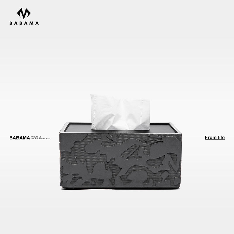 BABAMA简约纸巾盒欧式家用客厅茶几餐巾纸盒个性创意汽车用抽纸盒