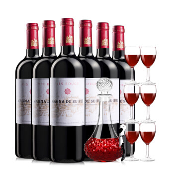 法国原瓶进口红酒 梦诺苏瑞干红葡萄酒750ml*6整箱