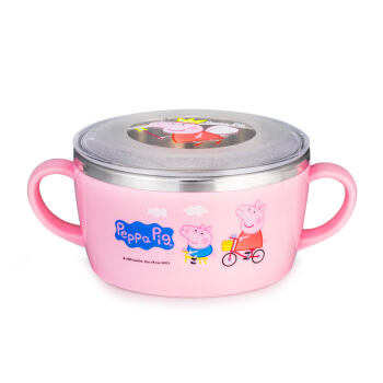 泰福高（TAFUCO）儿童餐具 韩国进口小猪佩奇辅食碗婴儿碗儿童碗 粉色230ml