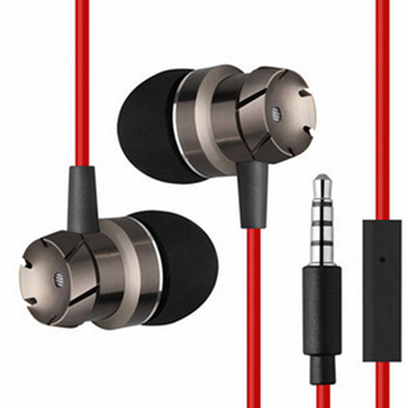 英尚 EN30涡轮金属入耳式耳机 重低音 线控带麦 便携有线手机耳塞