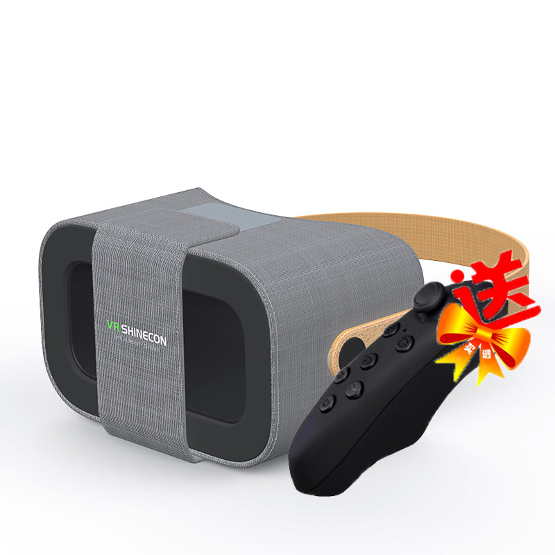 【买送无线手柄】千幻魔镜布艺VR眼镜智能3D虚拟现实电影游戏头盔