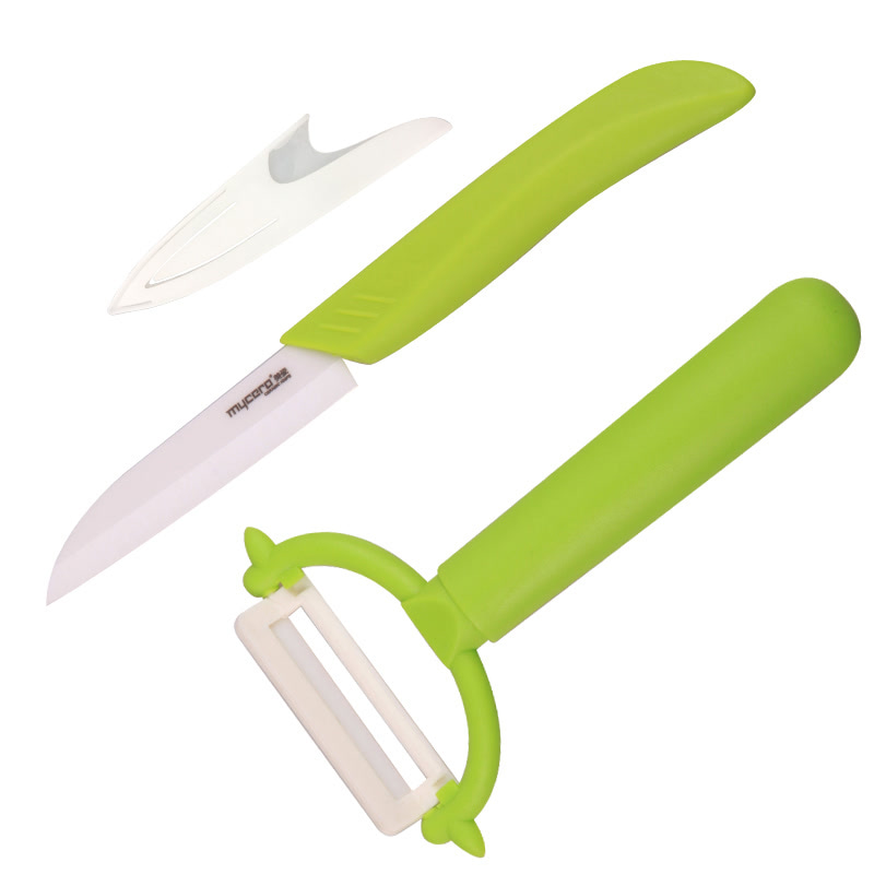 美瓷（MYCERA）陶瓷刀切水果刀具套装两件套 多功能小刀 辅食刀