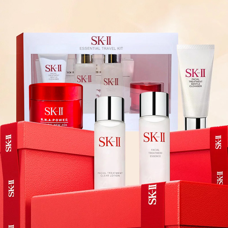 SK-II 明星体验护肤四件套装（洁面+神仙水+晶莹露+大红瓶面霜）